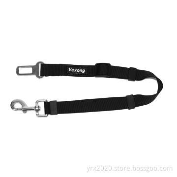 Car Seatbelt Dog Leash Black